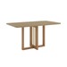 Mesa de Madeira Natalí 160 Cm com Vidro Nature - Henn