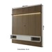 Painel para TV Até 75 Polegadas Colombo 1 Porta com Led Ripado 3d Pinho/Off White - Panorama Móveis