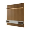 Painel para TV Até 75 Polegadas Colombo 1 Porta com Led Cinamomo/Off White - Panorama Móveis