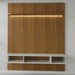 Painel para TV Até 75 Polegadas Colombo 1 Porta com Led Cinamomo/Off White - Panorama Móveis