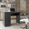 Mesa Escrivaninha Aspa 3 Gavetas Preto - Panorama Móveis