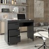 Mesa Escrivaninha Aspa 3 Gavetas Preto - Panorama Móveis