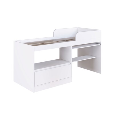 Cama Infantil Multifuncional Jacarta 1 Porta Branco - Art In Móveis