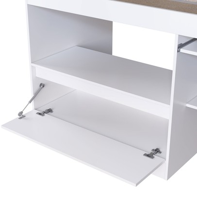 Cama Infantil Multifuncional Jacarta 1 Porta Branco - Art In Móveis