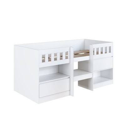 Cama Infantil Ilha Bela 2 Portas Branco - Art In Móveis