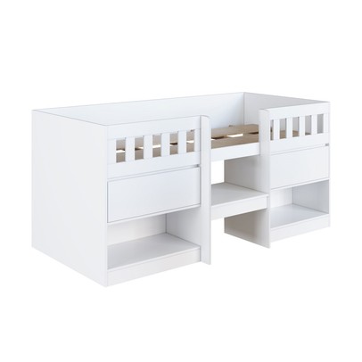 Cama Infantil Ilha Bela 2 Portas Branco - Art In Móveis
