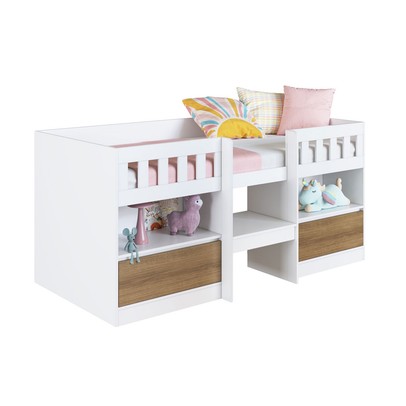 Cama Infantil Ilha Bela 2 Portas Mel - Art In Móveis