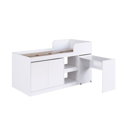 Cama Solteiro Multifuncional Jamaica 2 Portas 1 Gaveta Branco - Art In Móveis