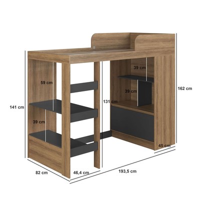 Cama Infantil Multifuncional Amsterdam 1 Porta Mel - Art In Móveis