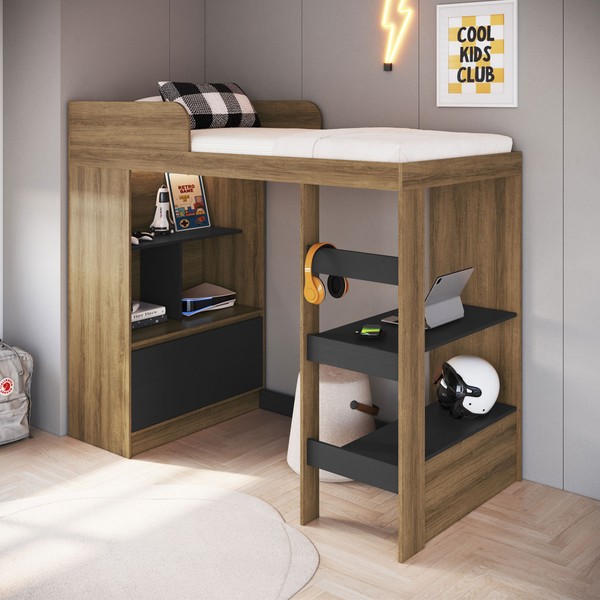 Cama Infantil Multifuncional Amsterdam 1 Porta Mel - Art In Móveis