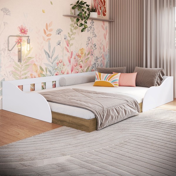Cama Montessoriana Casal Memphis Branco - Art In Móveis