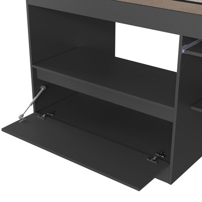 Cama Infantil Multifuncional Jacarta 1 Porta Grafite - Art In Móveis