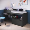 Cama Infantil Multifuncional Jacarta 1 Porta Grafite - Art In Móveis