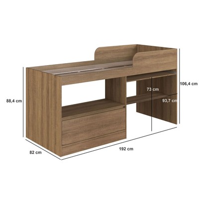 Cama Infantil Multifuncional Jacarta 1 Porta Mel - Art In Móveis