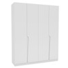 Guarda-Roupa Casal Porto 4 Portas 4 Gavetas Branco - Politorno