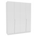 Guarda-Roupa Casal Porto 4 Portas 4 Gavetas Branco - Politorno