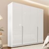 Guarda-Roupa Casal Porto 4 Portas 4 Gavetas Branco - Politorno