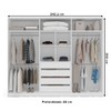 Guarda-Roupa Casal Porto 6 Portas 4 Gavetas Branco/Azul - Politorno