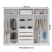 Guarda-Roupa Casal Porto 6 Portas 4 Gavetas Branco/Verde - Politorno