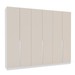 Guarda-Roupa Casal Porto 6 Portas 4 Gavetas Branco/Creme - Politorno
