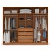 Guarda-Roupa Casal Porto 6 Portas 4 Gavetas Freijó/Verde - Politorno