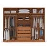 Guarda-Roupa Casal Porto 6 Portas 4 Gavetas Freijó/Creme - Politorno