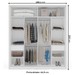 Guarda-Roupa Casal Porto 2 Portas 2 Gavetas Branco - Politorno