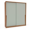Guarda-Roupa Casal Porto 2 Portas 2 Gavetas Freijó/Verde - Politorno