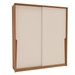 Guarda-Roupa Casal Porto 2 Portas 2 Gavetas Freijó/Creme - Politorno