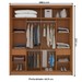 Guarda-Roupa Casal Porto 2 Portas 2 Gavetas Freijó/Creme - Politorno