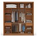 Guarda-Roupa Casal Porto 2 Portas 2 Gavetas Freijó/Cinza - Politorno