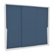 Guarda-Roupa Casal Porto 3 Portas 4 Gavetas Branco/Azul - Politorno