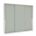 Guarda-Roupa Casal Porto 3 Portas 4 Gavetas Branco/Verde - Politorno
