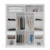 Guarda-Roupa Casal Porto 2 Portas 2 Gavetas com Espelho Branco - Politorno