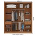 Guarda-Roupa Casal Porto 2 Portas 2 Gavetas com Espelho Freijó/Cinza - Politorno