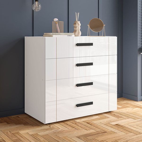 Cômoda Lisboa 4 Gavetas Branco - Politorno