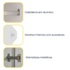 Guarda-Roupa Casal Filadélfia 6 Portas 4 Gavetas Neve - Pnr Móveis