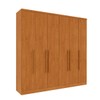 Guarda-Roupa Casal Filadélfia 6 Portas 4 Gavetas Cinamomo - Pnr Móveis