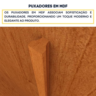 Guarda-Roupa Casal Filadélfia 6 Portas 4 Gavetas Cinamomo - Pnr Móveis