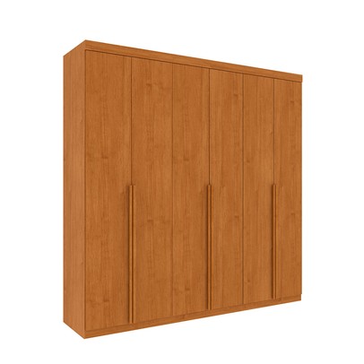Guarda-Roupa Casal Toulon 6 Portas 4 Gavetas Cinamomo - Pnr Móveis