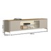 Rack para TV Até 85 Polegadas Santorini 2 Portas com Vidro e Led Tauari/Off White - Linea Brasil