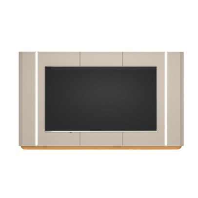 Painel para TV Até 75 Polegadas Santorini com Led Tauari/Off White - Linea Brasil