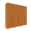 Guarda-Roupa Casal Humaitá 6 Portas 4 Gavetas Cinamomo - Pnr Móveis