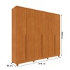 Guarda-Roupa Casal Humaitá 6 Portas 4 Gavetas Cinamomo - Pnr Móveis