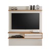 Painel para TV Até 55 Polegadas 1 Porta Eagle Off White/Freijó - Pnr Móveis