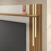 Painel para TV Até 65 Polegadas 1 Porta Ripado com Led Frade Off White Tx/Freijo Trend - Pnr Móveis