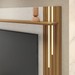 Painel para TV Até 65 Polegadas 1 Porta Ripado com Led Frade Off White Tx/Freijo Trend - Pnr Móveis