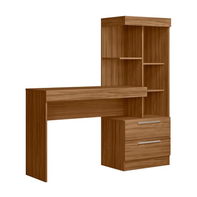 Mesa para Computador 2 Gavetas Cartel Freijó Trend - Pnr Móveis