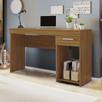 Mesa para Computador Bay 1 Gaveta Freijó - Pnr Móveis