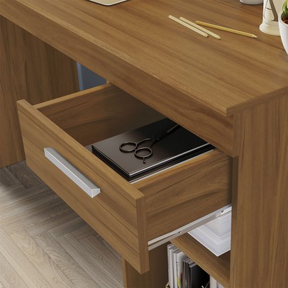 Mesa para Computador Bay 1 Gaveta Freijó - Pnr Móveis